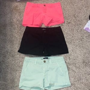 3 Pair American Eagle Stretch Midi Shorts size 6
